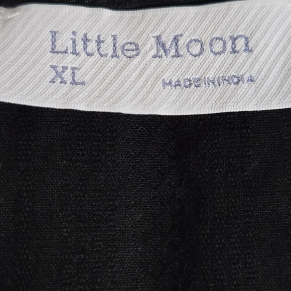 Aritzia Little Moon Black Sleeveless Tiered Midi Sundress Size XL - Picture 11 of 12